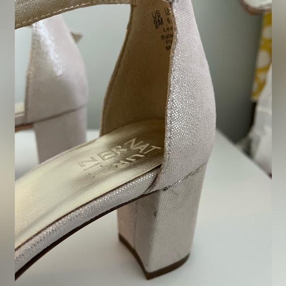 NWOB Naturalizer Sandals/Evening/Bridal Shoes Sz 9 Silver - Picture 4 of 10